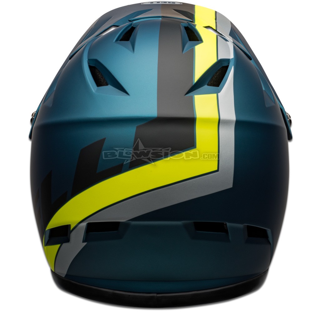 Bell Sanction Full Face Helmet Agility Matte Blue/Hi-Viz Small 