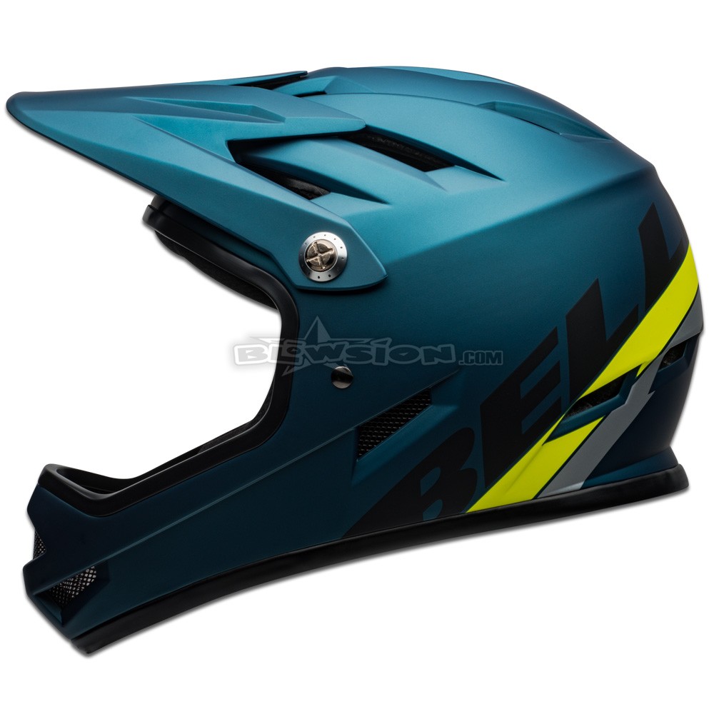 Agility Matte Blue/Hi-Viz Small Bell Sanction Full Face Helmet 