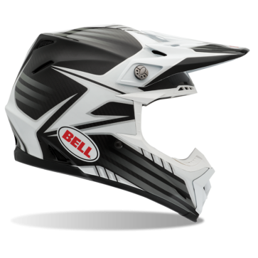 Bell Moto-9 Carbon Helmet - Pinned White