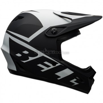 Bell Transfer Helmet - Slice Matte Black / White