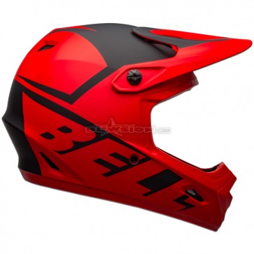 Bell Transfer Helmet - Slice Matte Red / Black