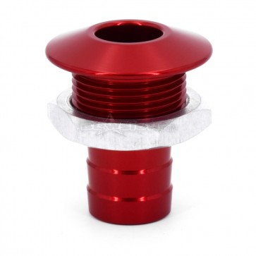 Bilge Fitting Straight - Anodized Red