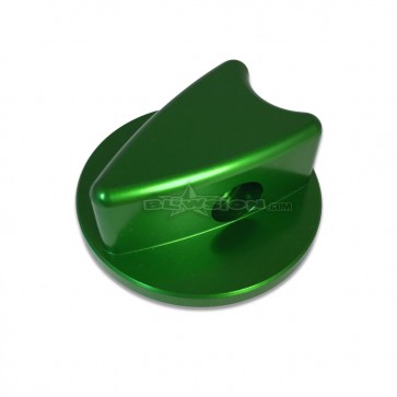 Kawasaki Billet Dash Knob - Anodized Green