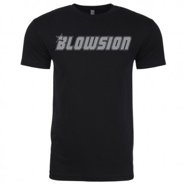 Blowsion Corporate T-Shirt - Black with Grey Logo (Front)