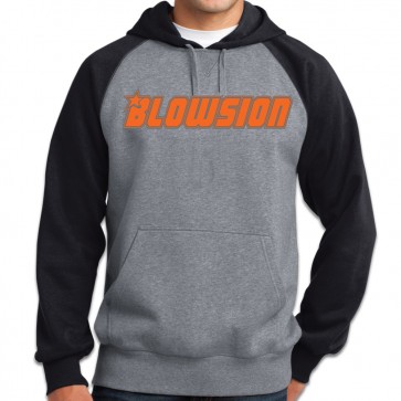 Blowsion Orange Logo Pullover Hoodie