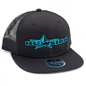Blowsion Snapback B-Star Hat - Black/Aqua