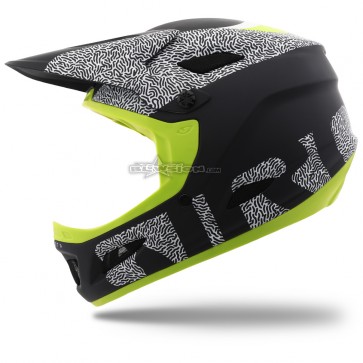 Giro Cipher Freeride Helmet - Matte Black/Lime Squiggle