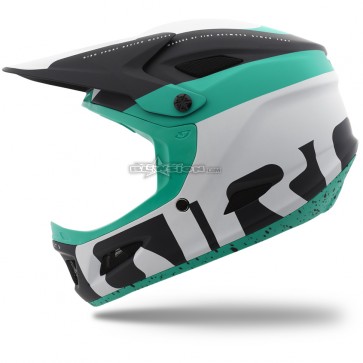 Giro Cipher Freeride Helmet - Matte White/Black/Turquoise