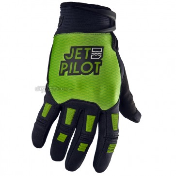 Jetpilot Hold Fast Full Finger Glove Black/Lime - JP22300