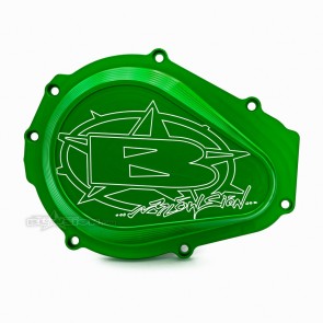 Blowsion Billet Flywheel Cover - Anodized Green