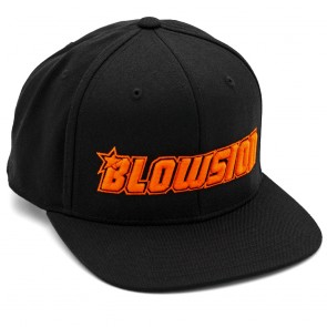 Blowsion FlexFit Snapback Hat - Black/Orange Neon