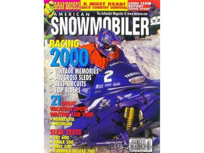 Blowsion Pro Snocrosser Nathan Titus- SNOWMOBILER Magazine cover- 2000